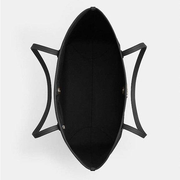 NWOT COACH City Tote Bag In Signature Canvas Gunmetal/Charcoal/Black - Picture 2 of 13